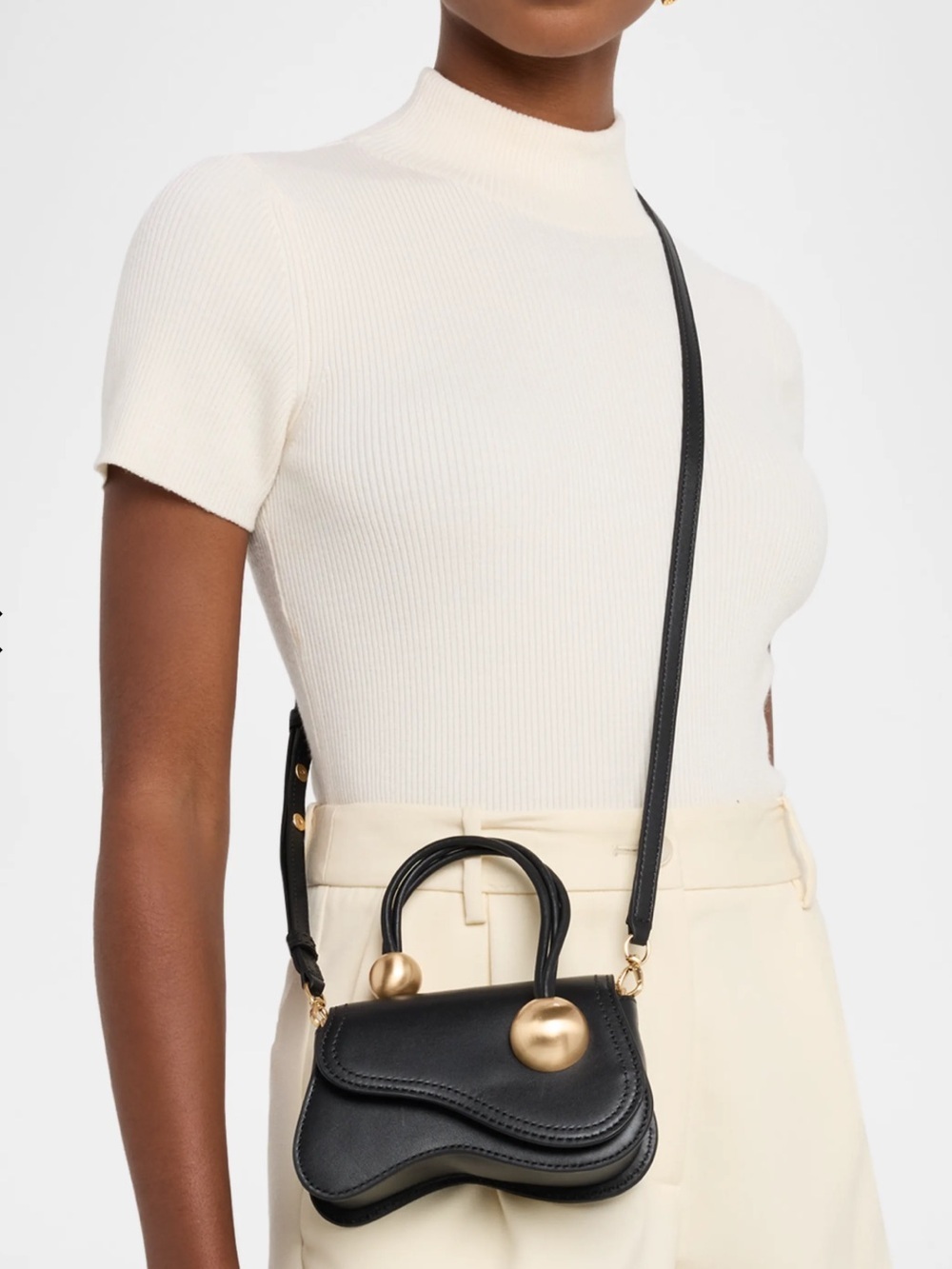 Cult Gaia Kazia Nano Leather Bag NWT - Picture 2 of 7